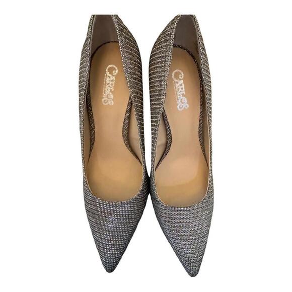 Carlos Santana | Women's Gold Metallic Heels | Size 7.5 | 0946 - Picture 3 of 6